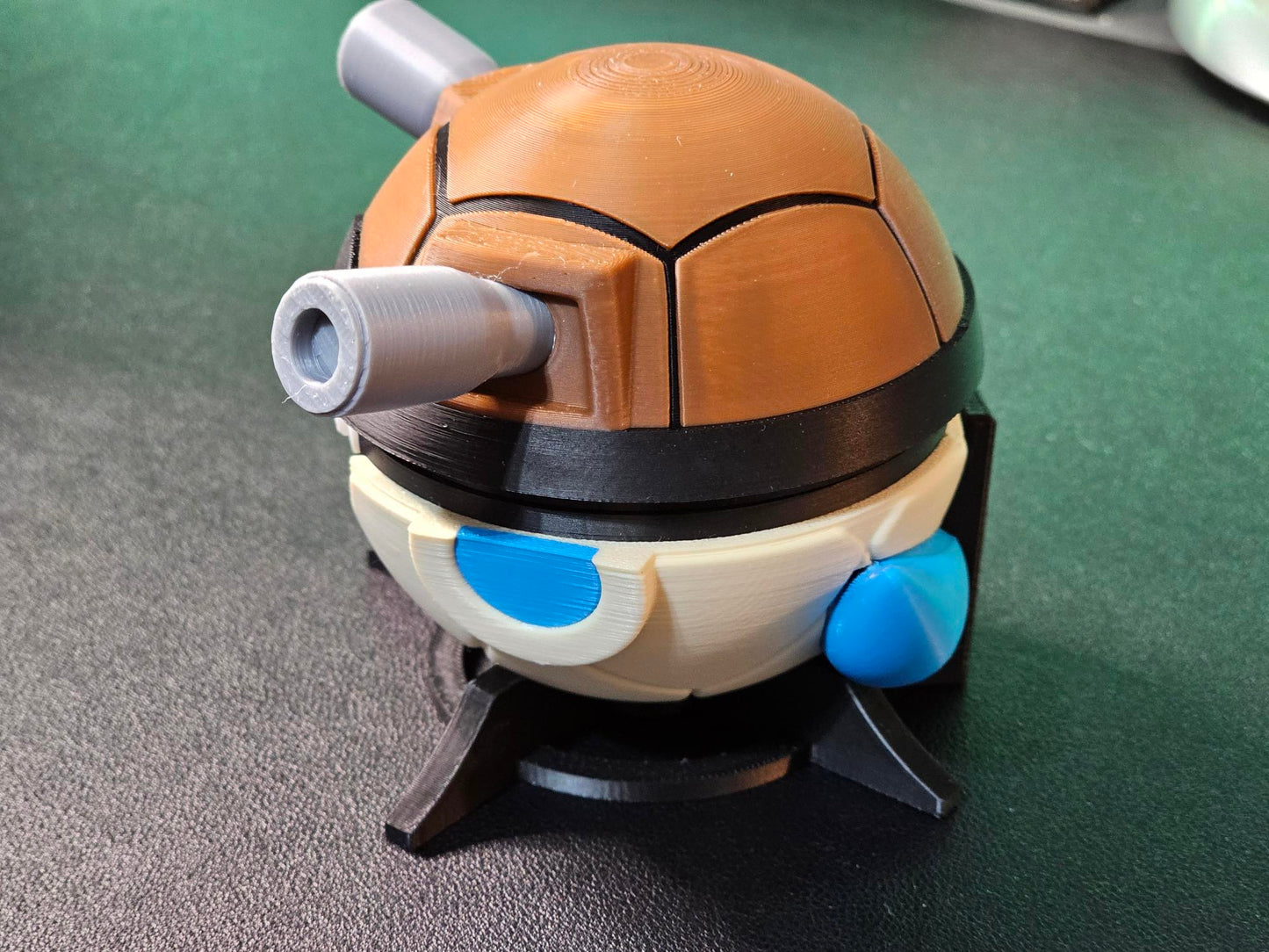 🌟 3D Printed Blastoise Pokéball with Stand & Mini Blastoise Figure – Opening Pokéball for Collectors & Fans 🌟