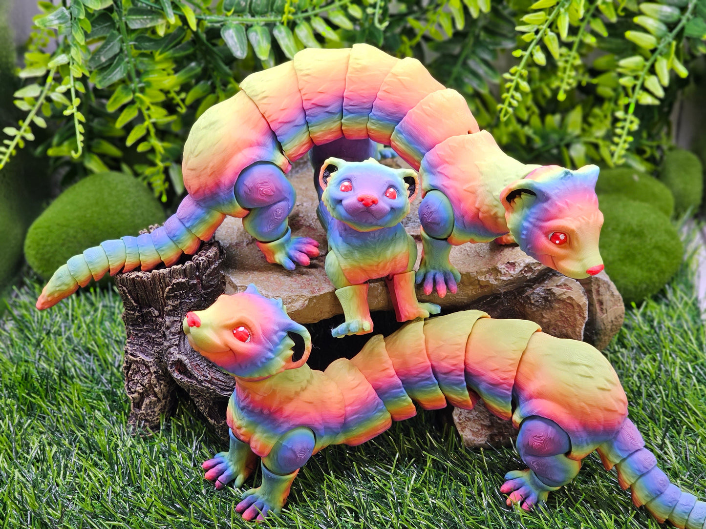 Ferret Cute Articulated 3D Printed