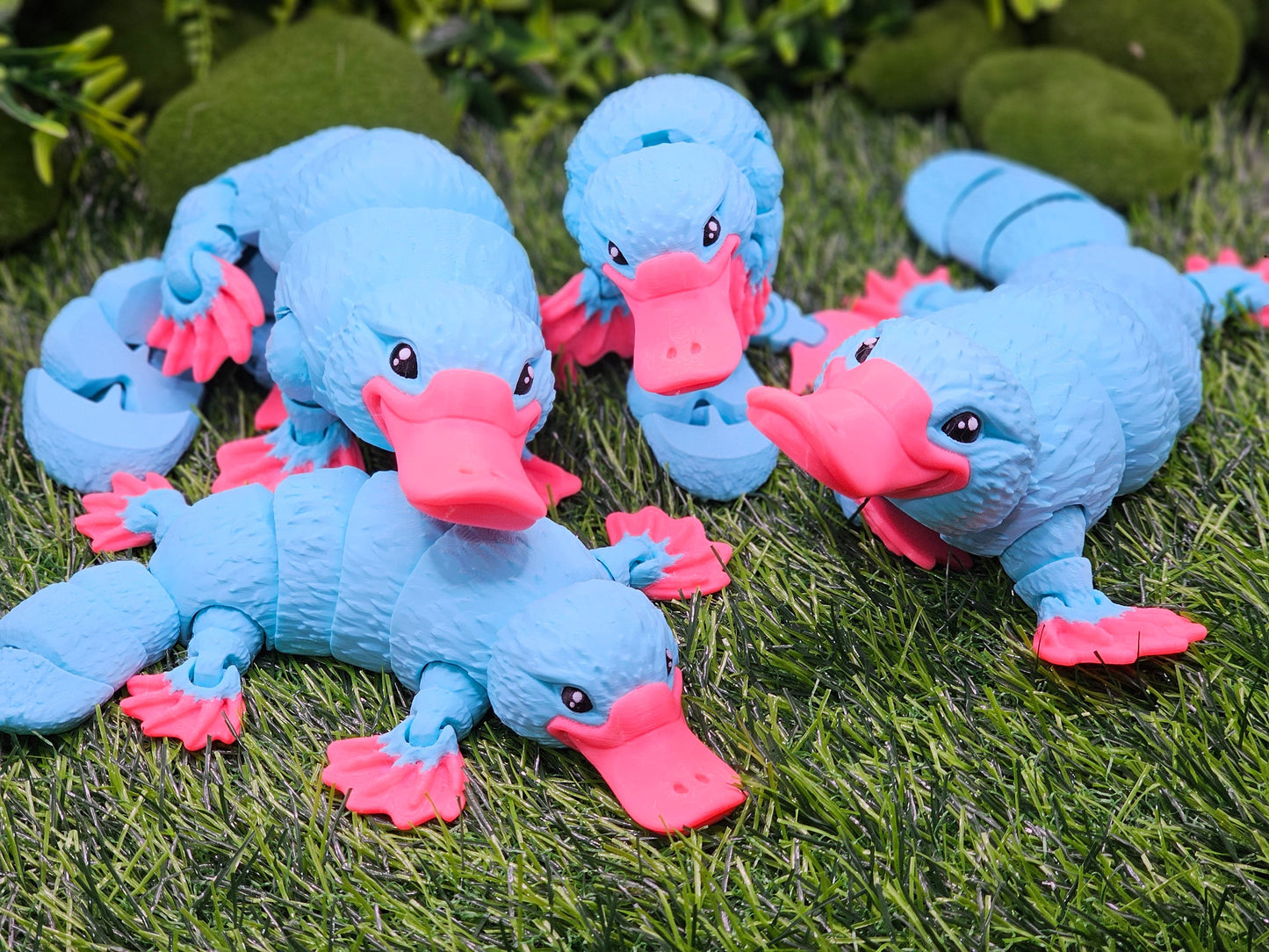 Custom 3D Printed Duck-Billed Platypus - Articulated Desktop Toy by MatMire_Makes