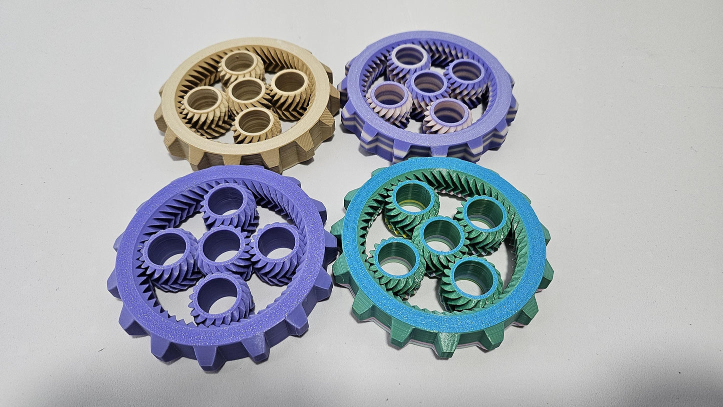 Gear Fidget Spinner - Unique Stress Relief & Focus Tool