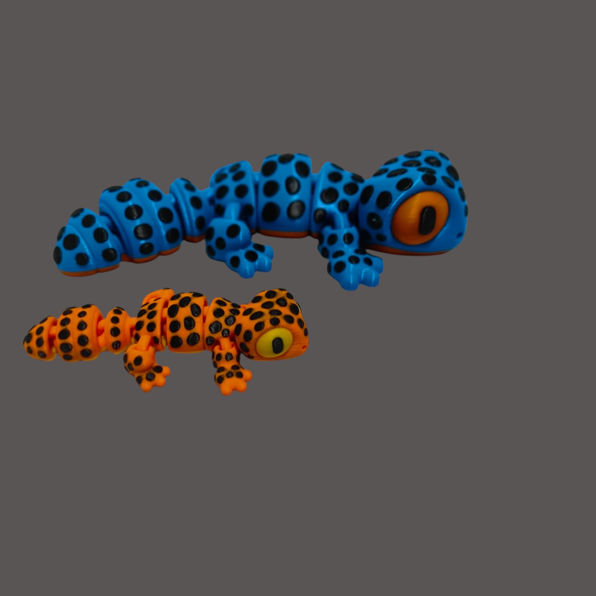 Articulated Leopard Gecko model. fidget toy, cute desk buddy - Available in Mini and Big