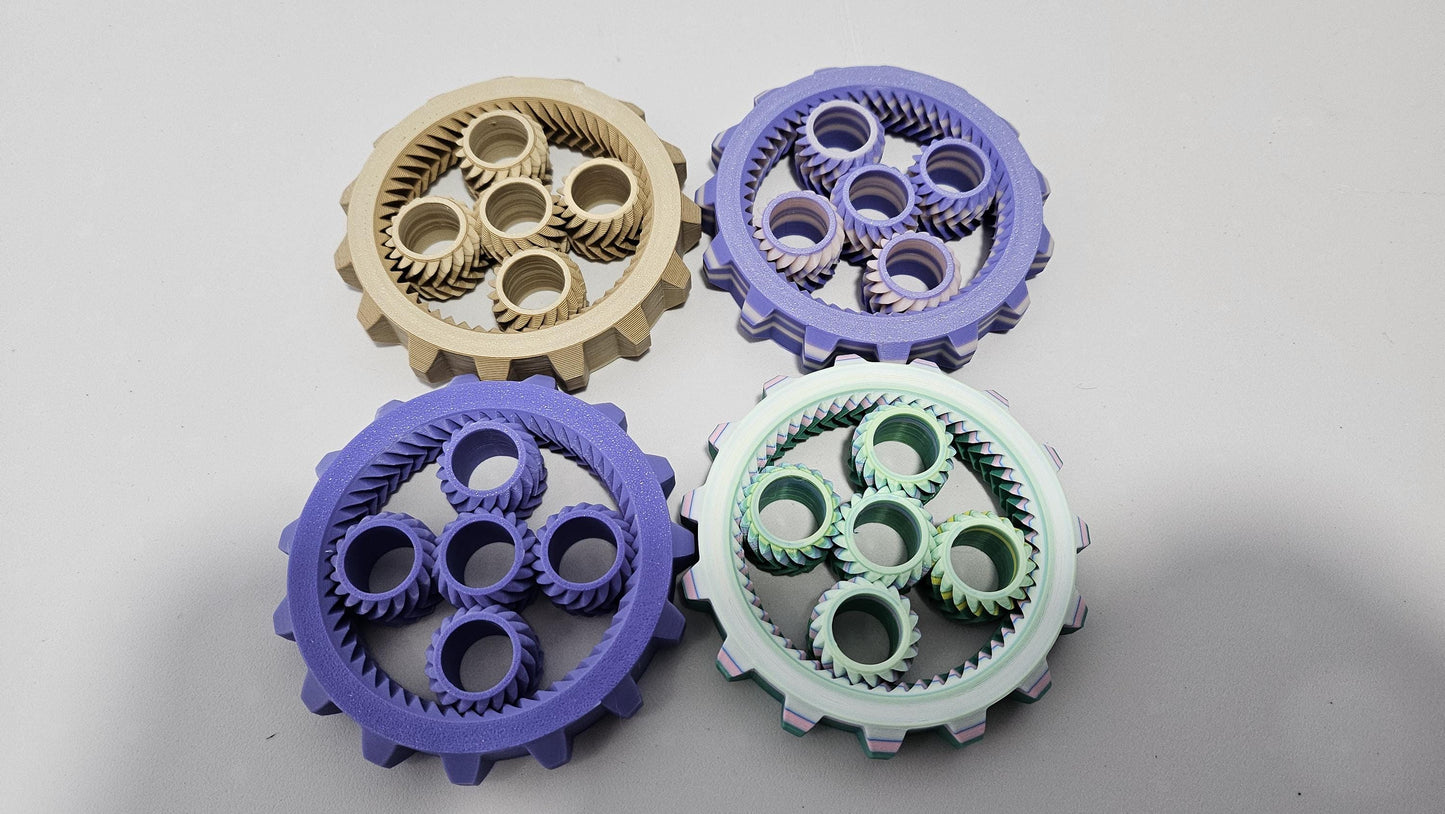 Gear Fidget Spinner - Unique Stress Relief & Focus Tool