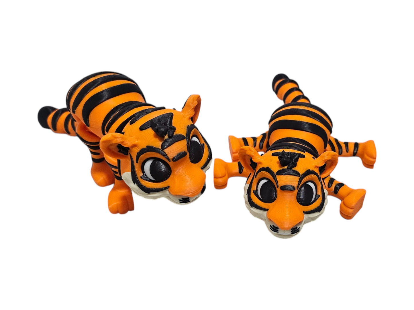 Handcrafted 3D Printed Tiger Figurine - 20cm Long - Unique Wildlife Decor - Eco-Friendly PLA - Perfect Gift for Animal Lovers