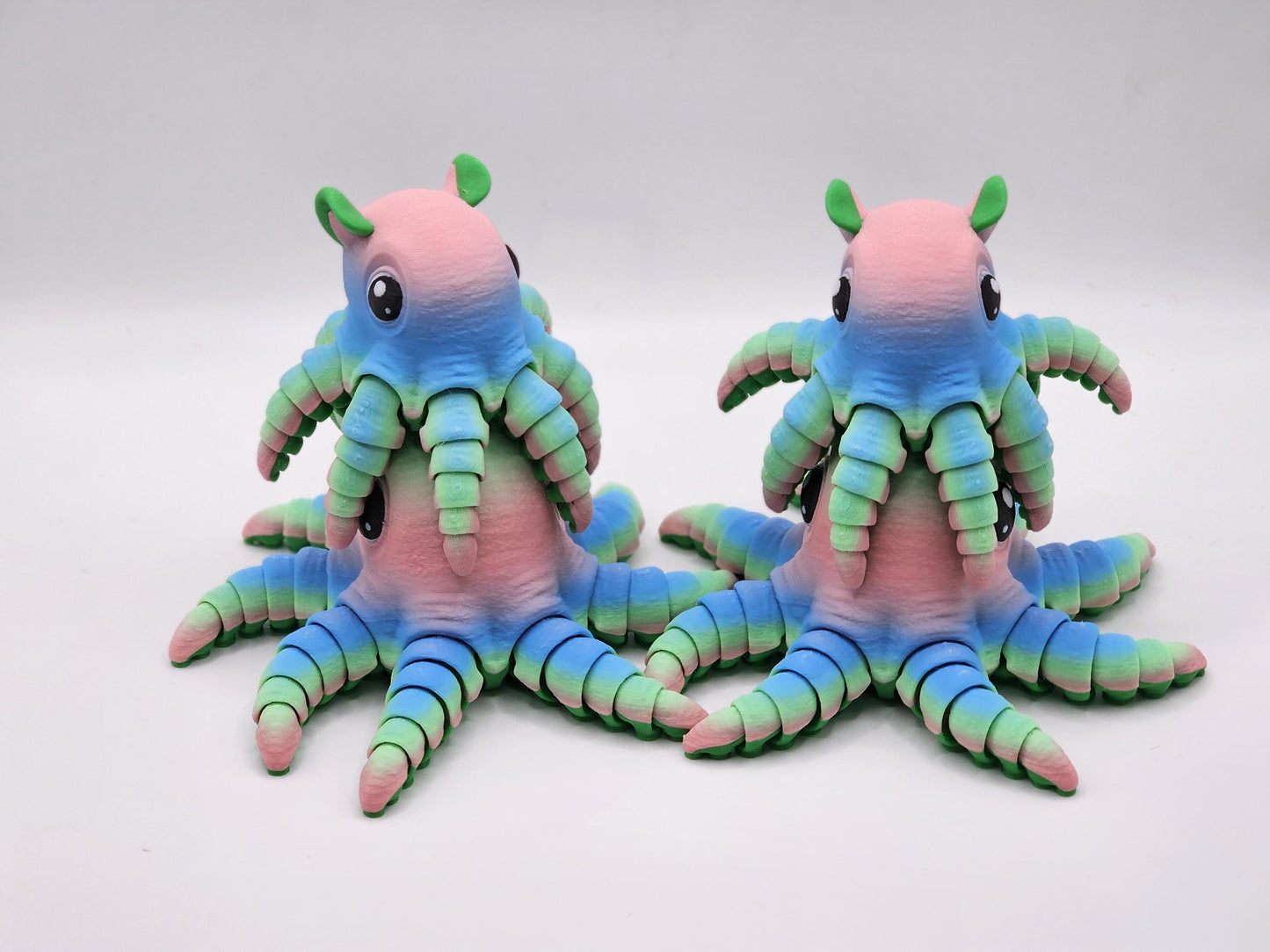 Adorable Flapjack Octopus 3D Print | Wiggly & Cute Fidget | Ocean Animal Collectible