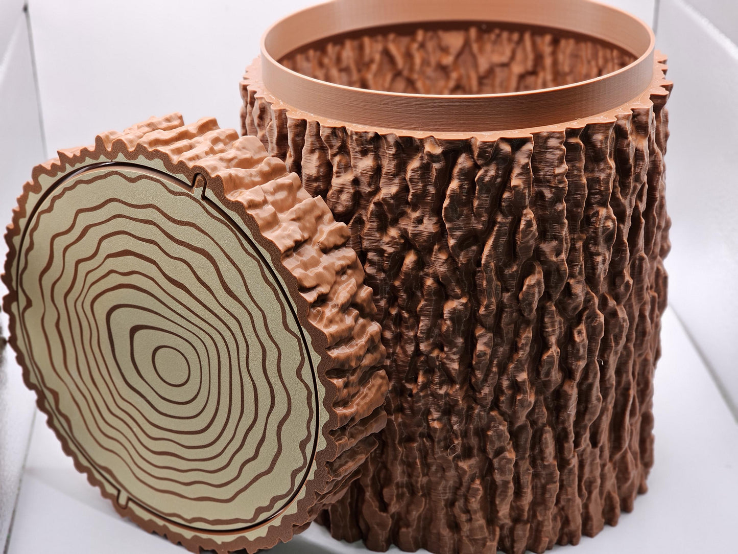 Gazzaladra 3D Printed Log Bin with Swing Lid – Stylish & Functional Storage