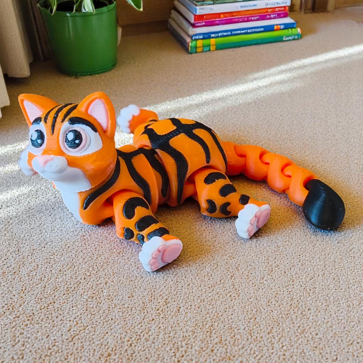 Flexi Cat model, Black Maine Coon, grey Tabby Cat, Ginger Cat, Articulated Cat models, Cute flexi cats.