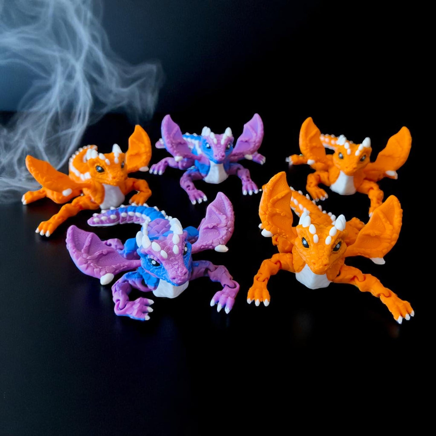 Flexi Baby Fire Dragon β Articulated 3D Printed Fantasy Companion