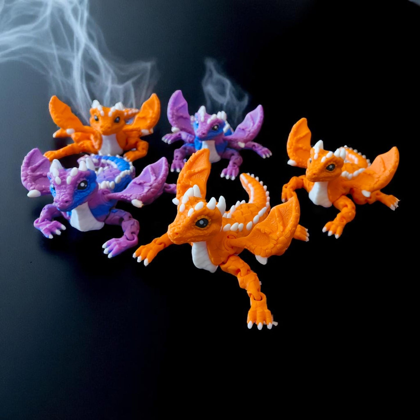 Flexi Baby Fire Dragon β Articulated 3D Printed Fantasy Companion