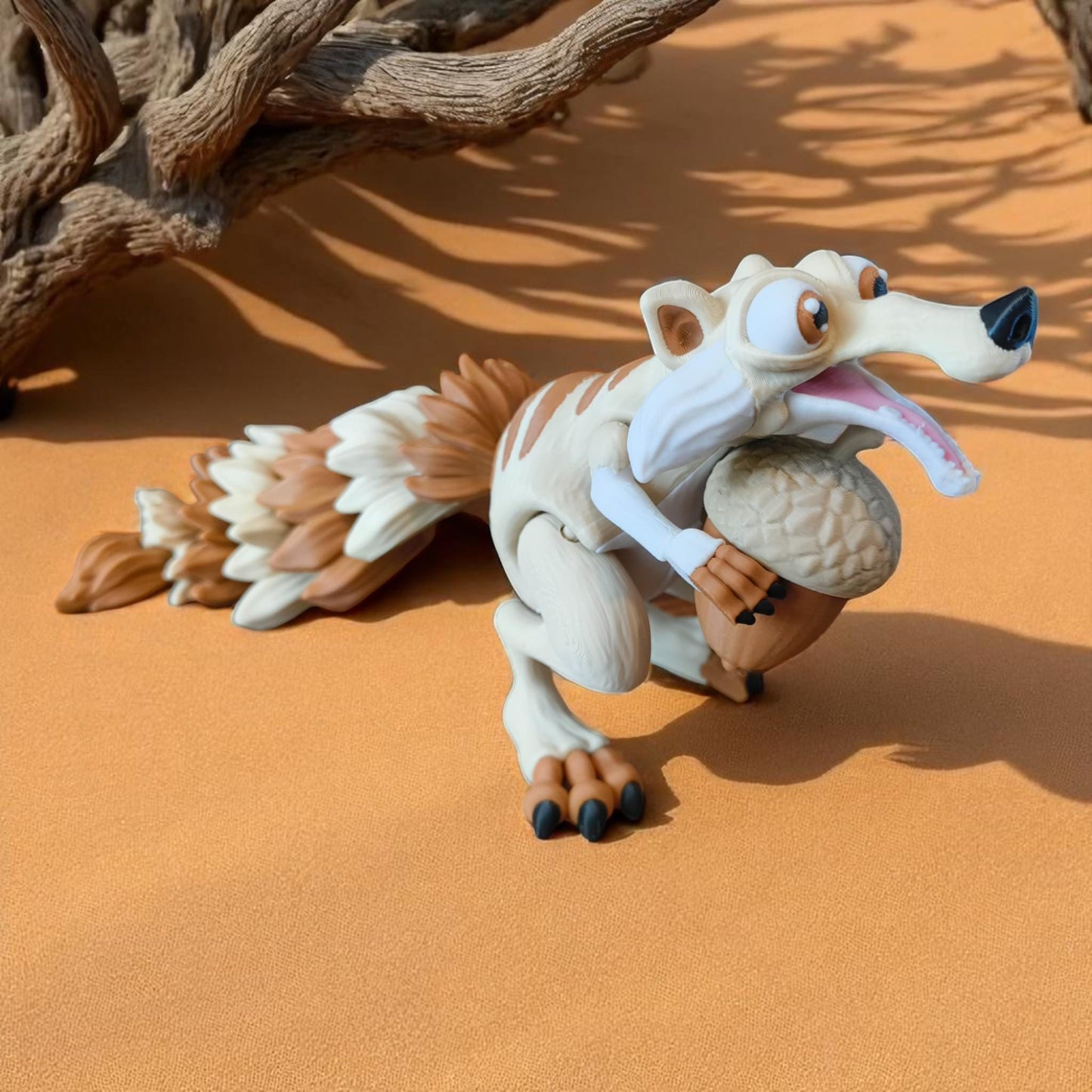 Articulated Saber-Toothed Squirrel – Poseable with Acorn - Ice Age model