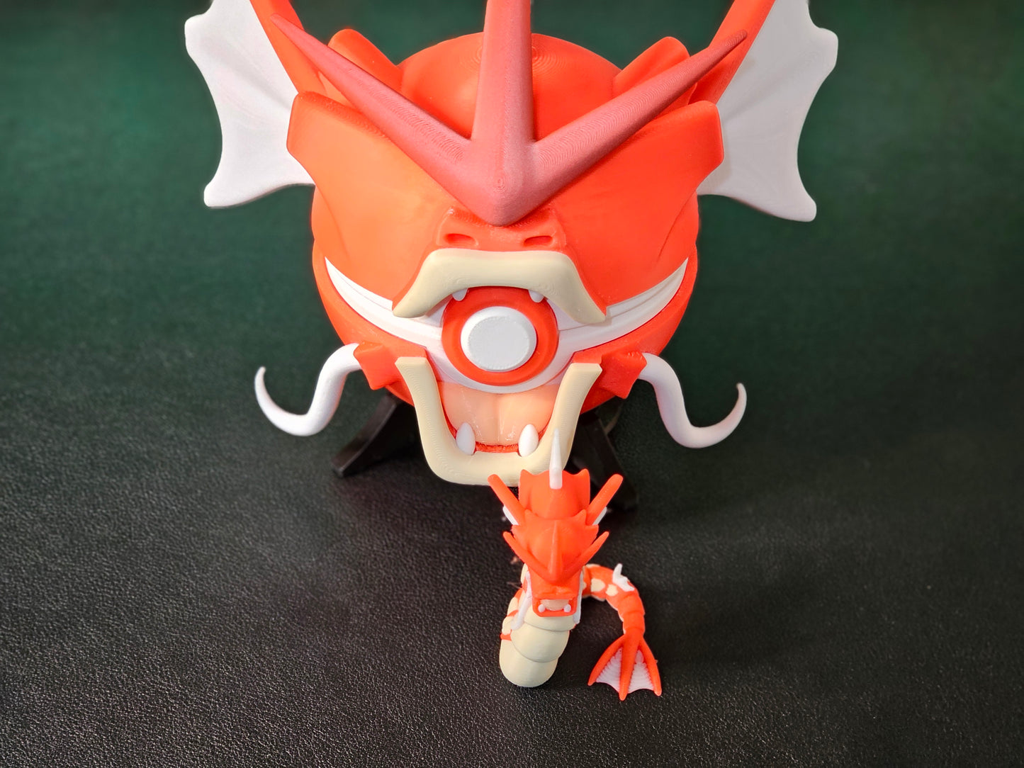 🌟 3D Printed Gyarados with Stand & Mini  Gyarados Figure – Opening Pokéball for Collectors & Fans 🌟