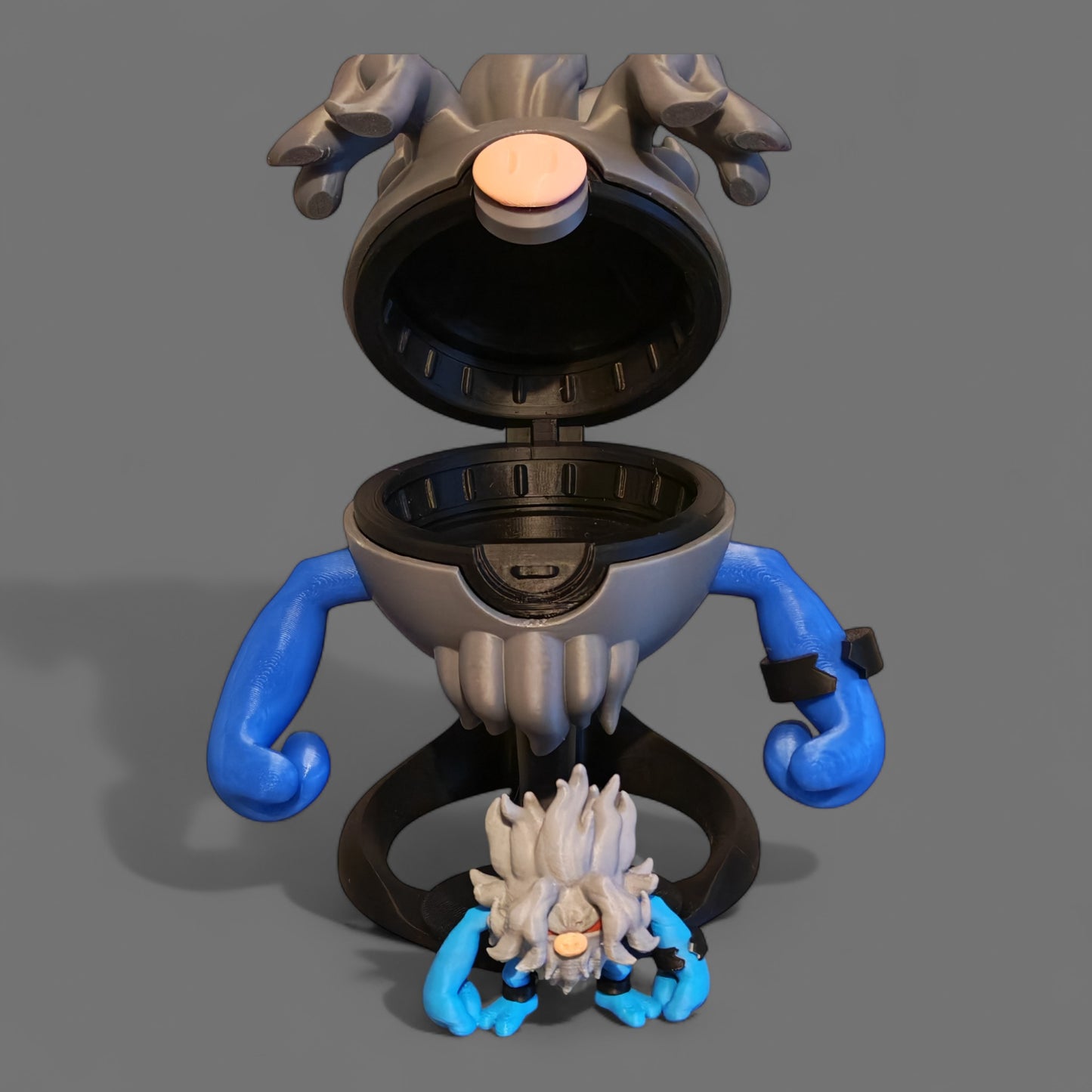 🌟 3D Printed Annihilape Pokéball with Stand & Mini Annihilape Figure – Opening Pokéball for Collectors & Fans 🌟