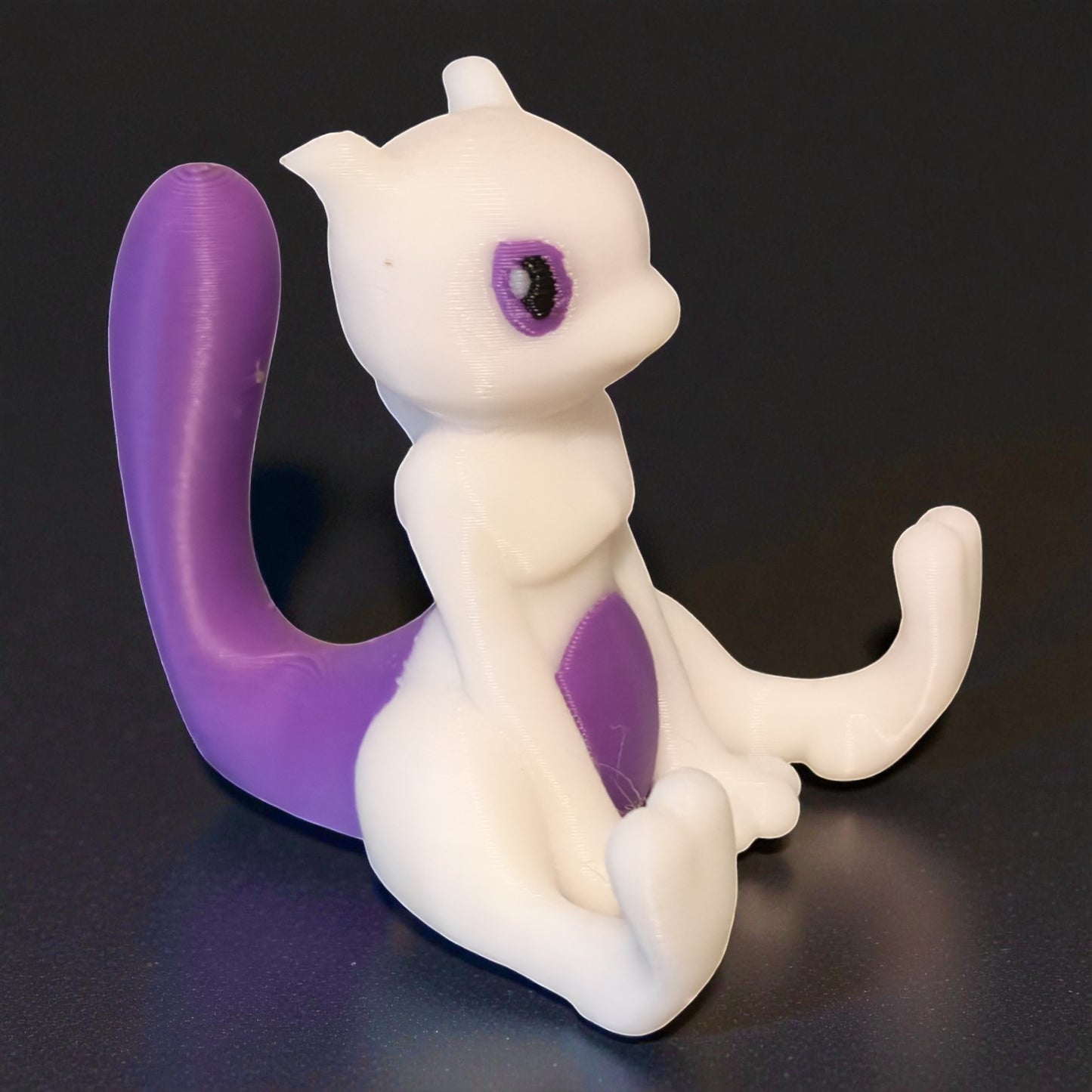 🌟 3D Printed MewTwo Pokéball with Stand & Mini  MewTwo Figure – Opening Pokéball for Collectors & Fans 🌟