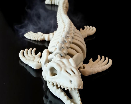 3D Printed Skeleton Mosasaurus – Poseable Ancient Predator