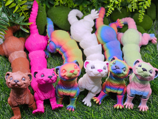 Ferret Cute Articulated 3D Printed
