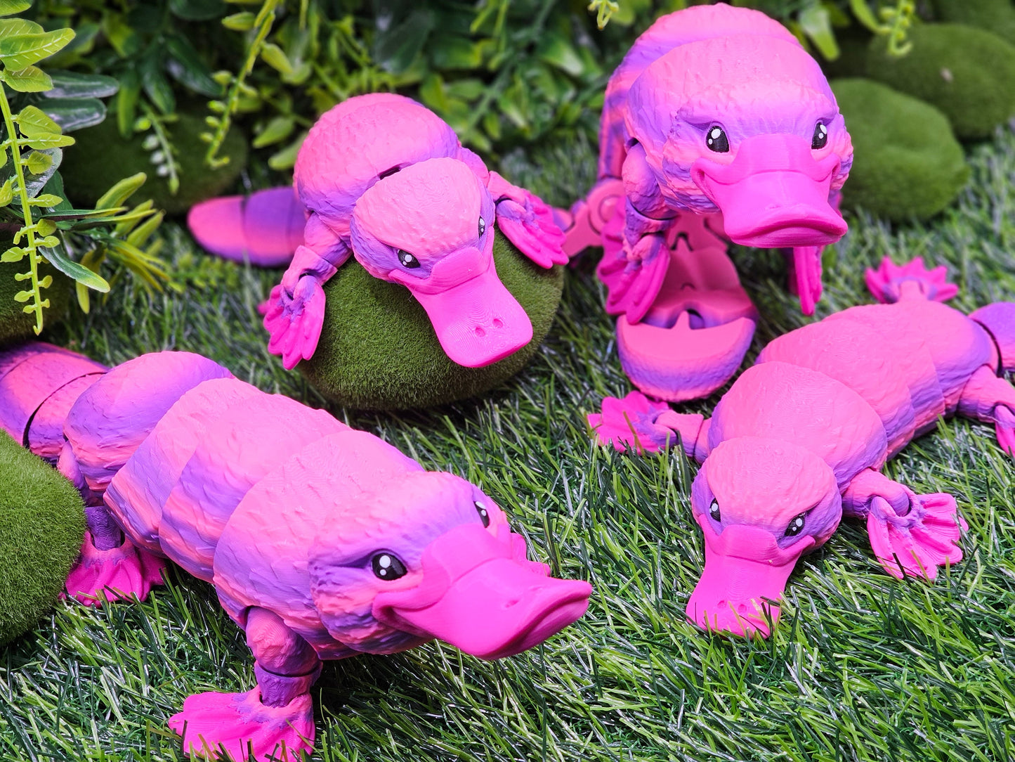Custom 3D Printed Duck-Billed Platypus - Articulated Desktop Toy by MatMire_Makes
