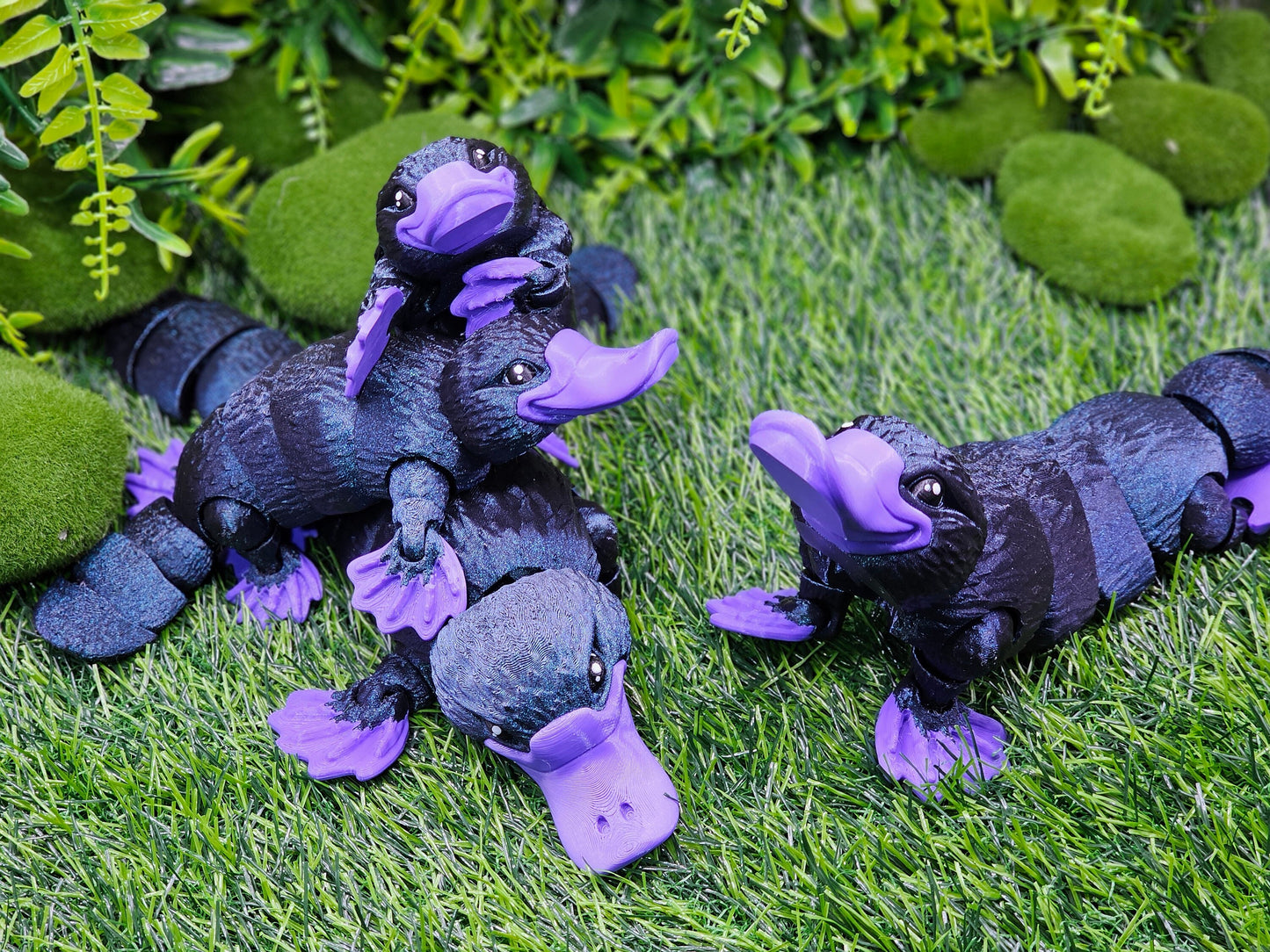 Custom 3D Printed Duck-Billed Platypus - Articulated Desktop Toy by MatMire_Makes