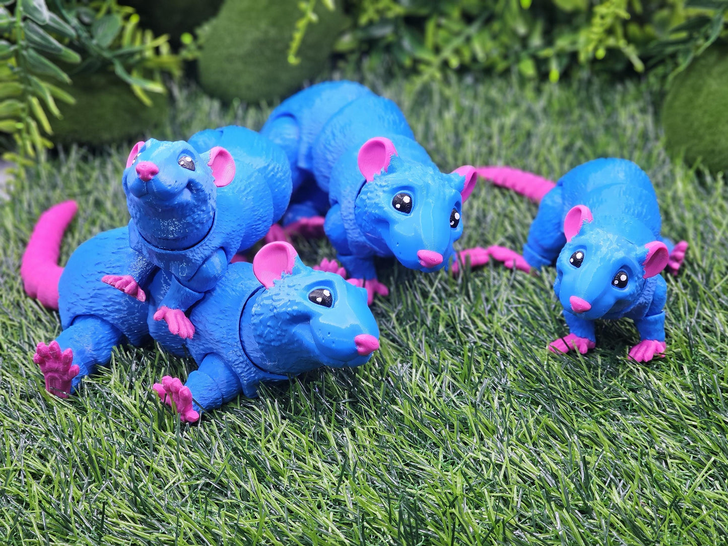 Cute Rat Articulated 3D Printed