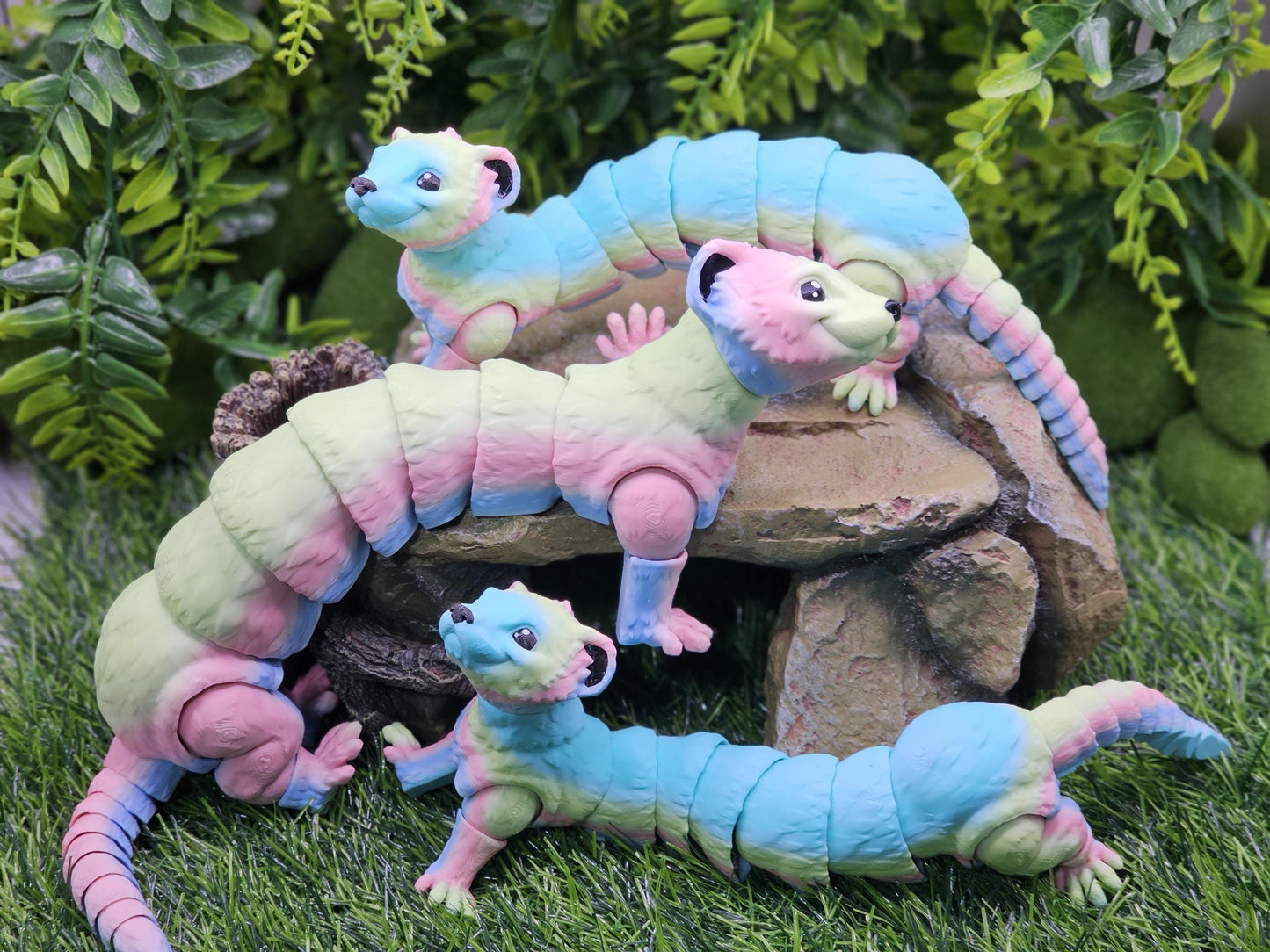 Ferret Cute Articulated 3D Printed
