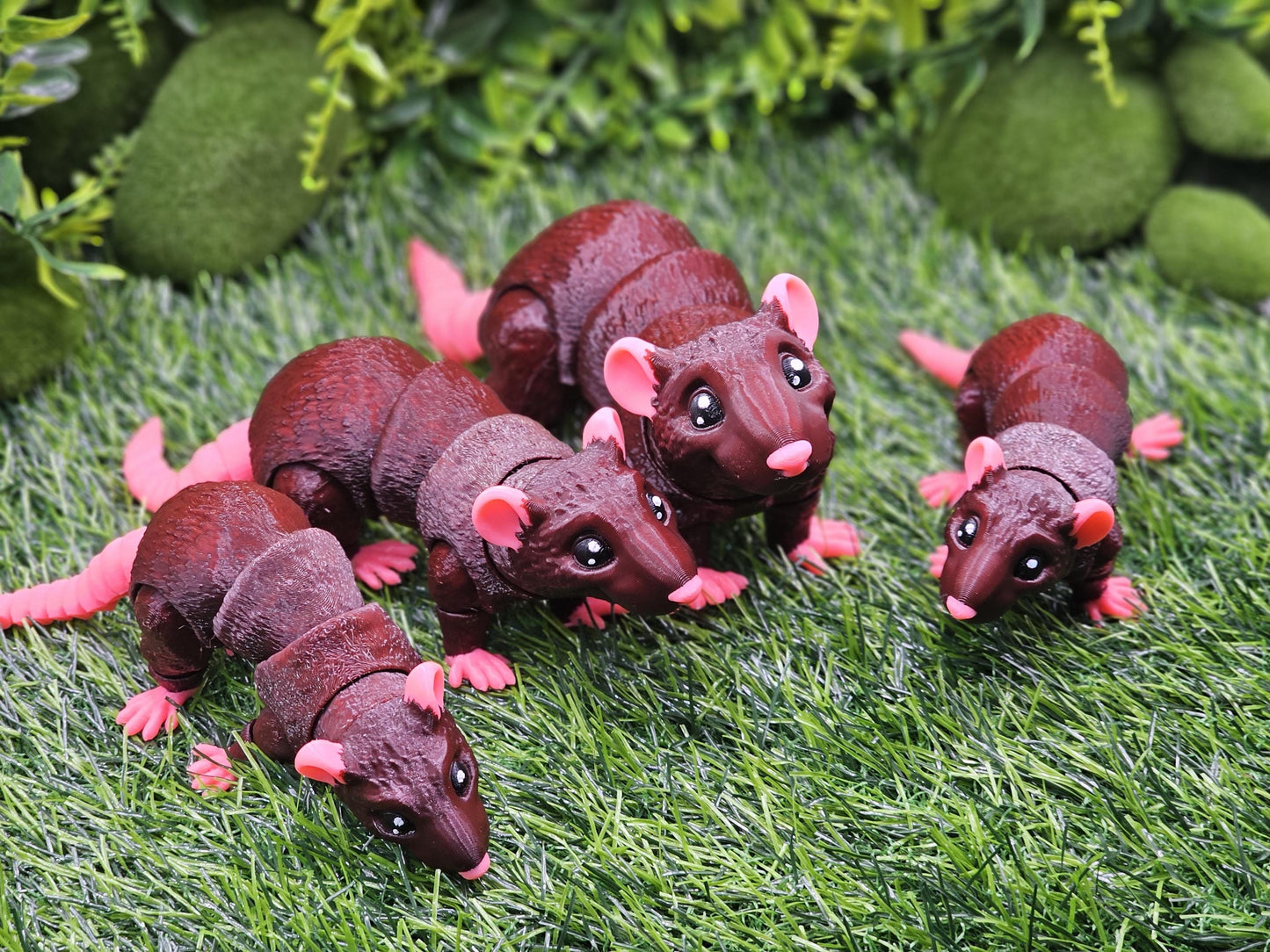 Cute Rat Articulated 3D Printed
