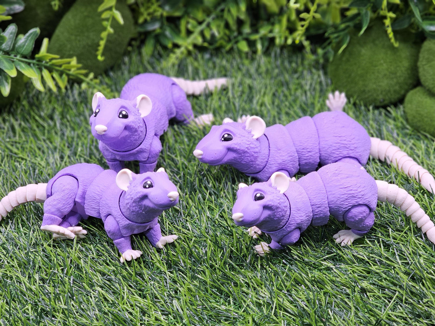 Cute Rat Articulated 3D Printed