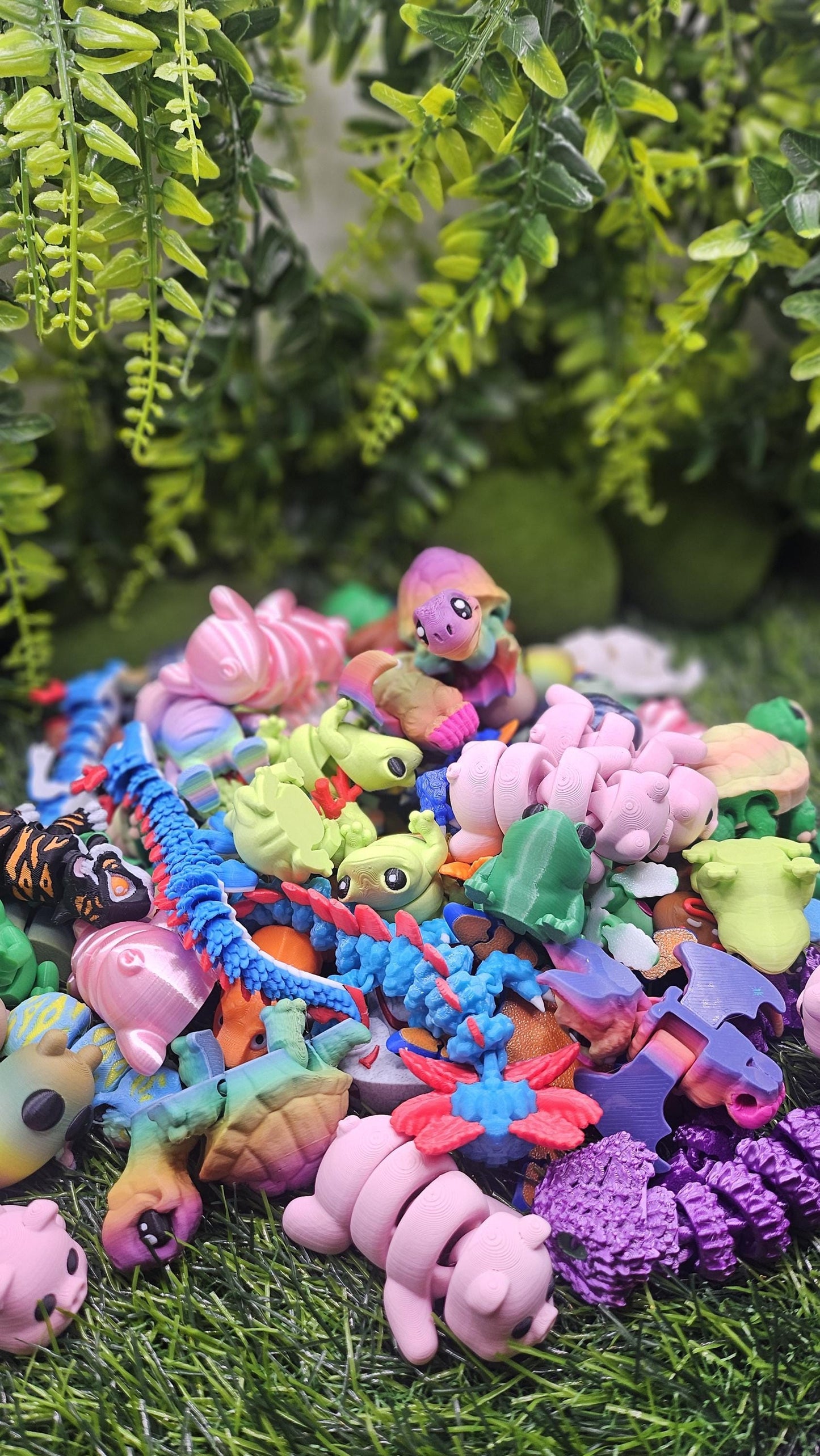 3D Printed Articulated Flexible Fidget Toy Sensory Pet Cute 3D Print Mini Gift Idea Assorted Baby Animal Bundle