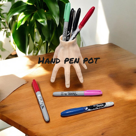 Quirky 3D Hand-Shaped Pen & Pencil Holder | Fun Desk Accessory and Unique Gift for Home Office