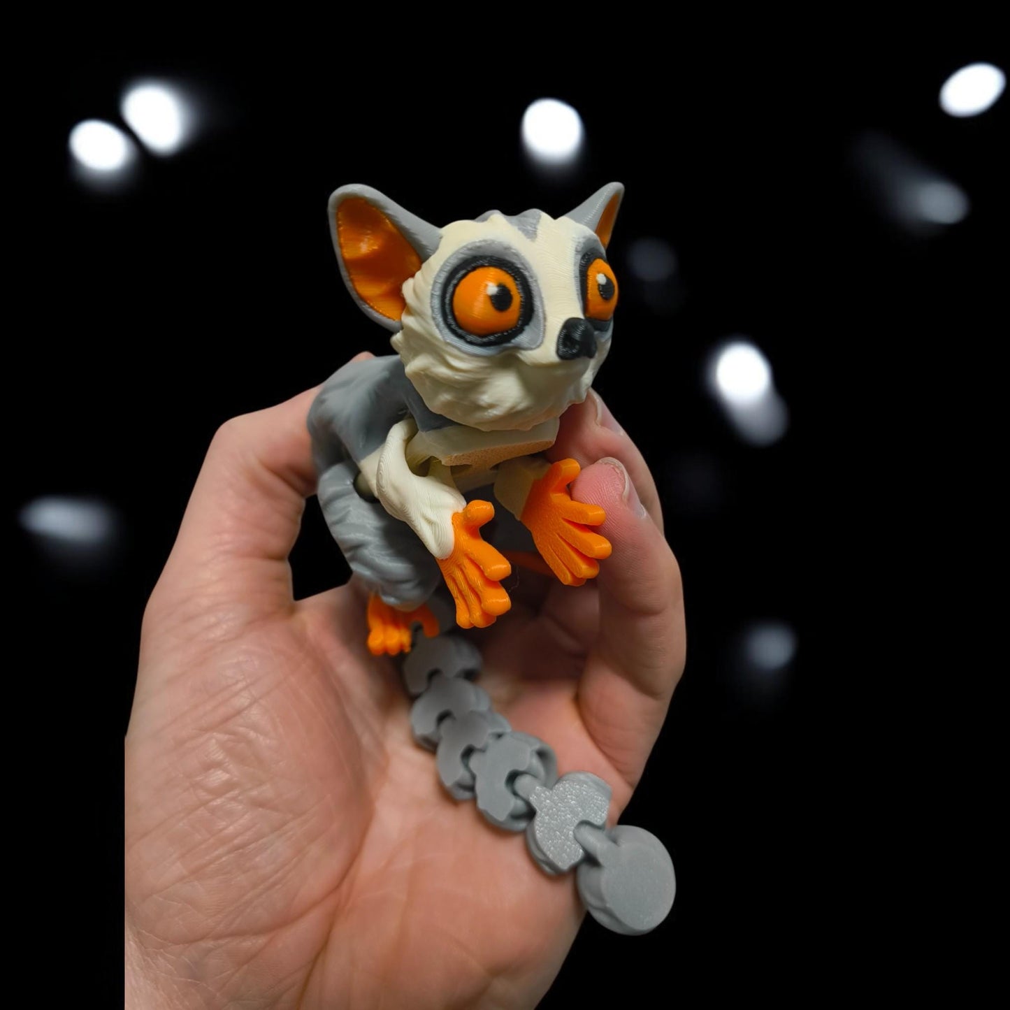 3D Printed Bush Baby (Galago) - Cute & Customizable | Small, Medium, Large Sizes | Adorable Animal Collectible | Perfect Gift