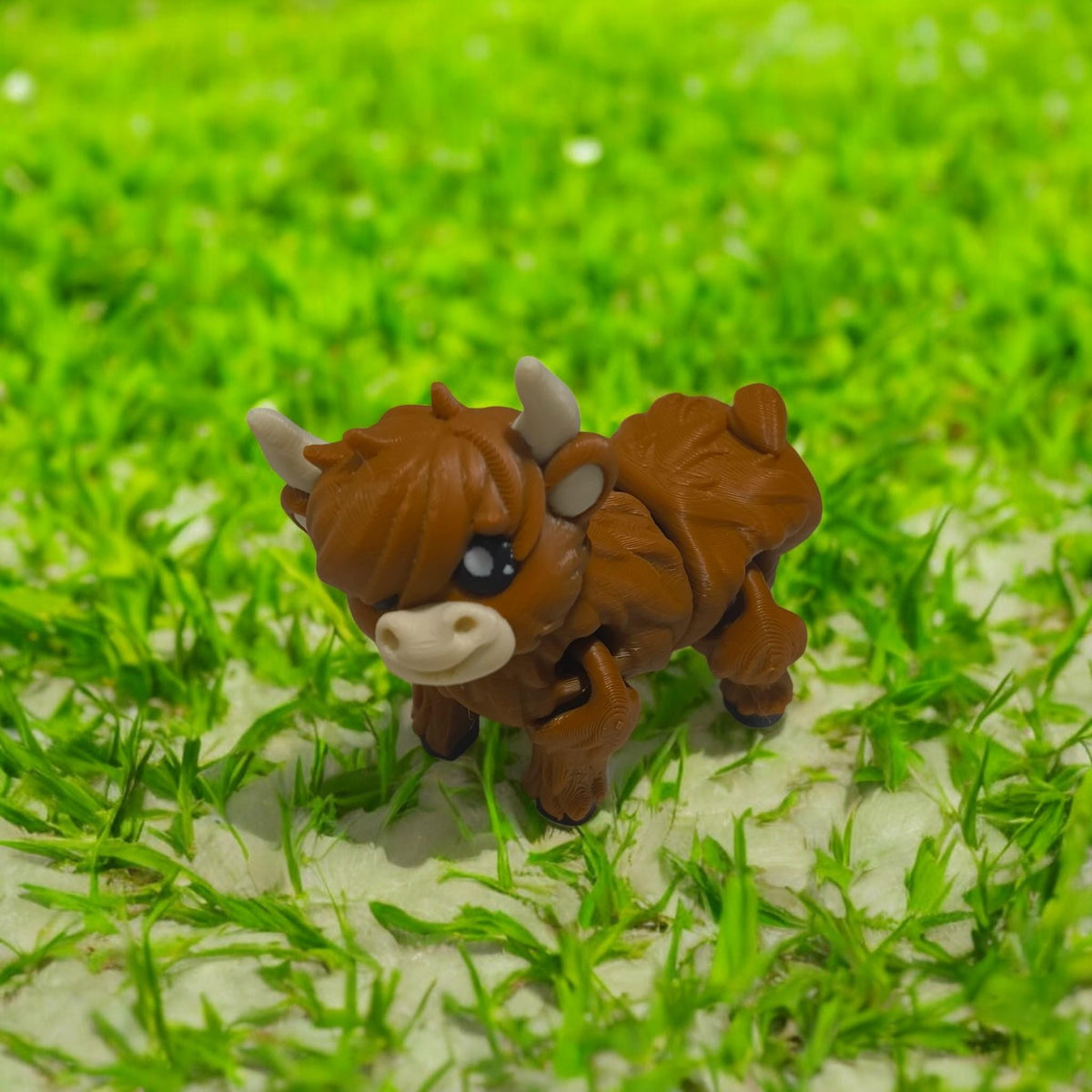 Highland Cow animal toy, Great desk companion and desk fidget toy