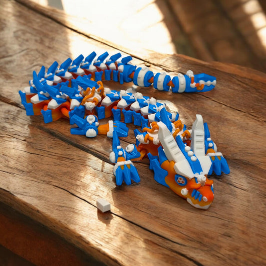 CyberFang Dragon - 3D Printed Guardian dragon of the Cyber World - Sabre 3D design