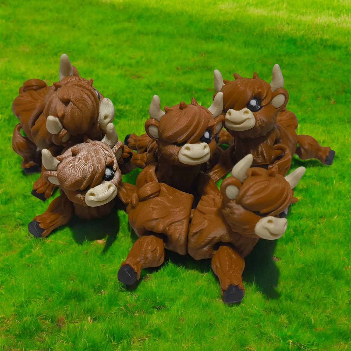 Highland Cow animal toy, Great desk companion and desk fidget toy