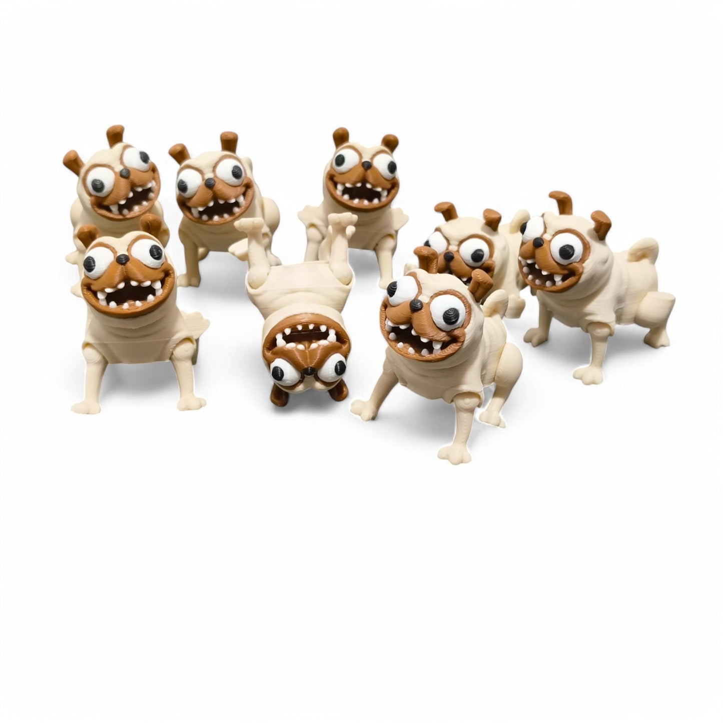 Small 3D-Printed Pug Figurine | Cute Dog Desk Decor | Handmade Pug Gift | Collectible Miniature Pug | Pet Lover’s Accessory