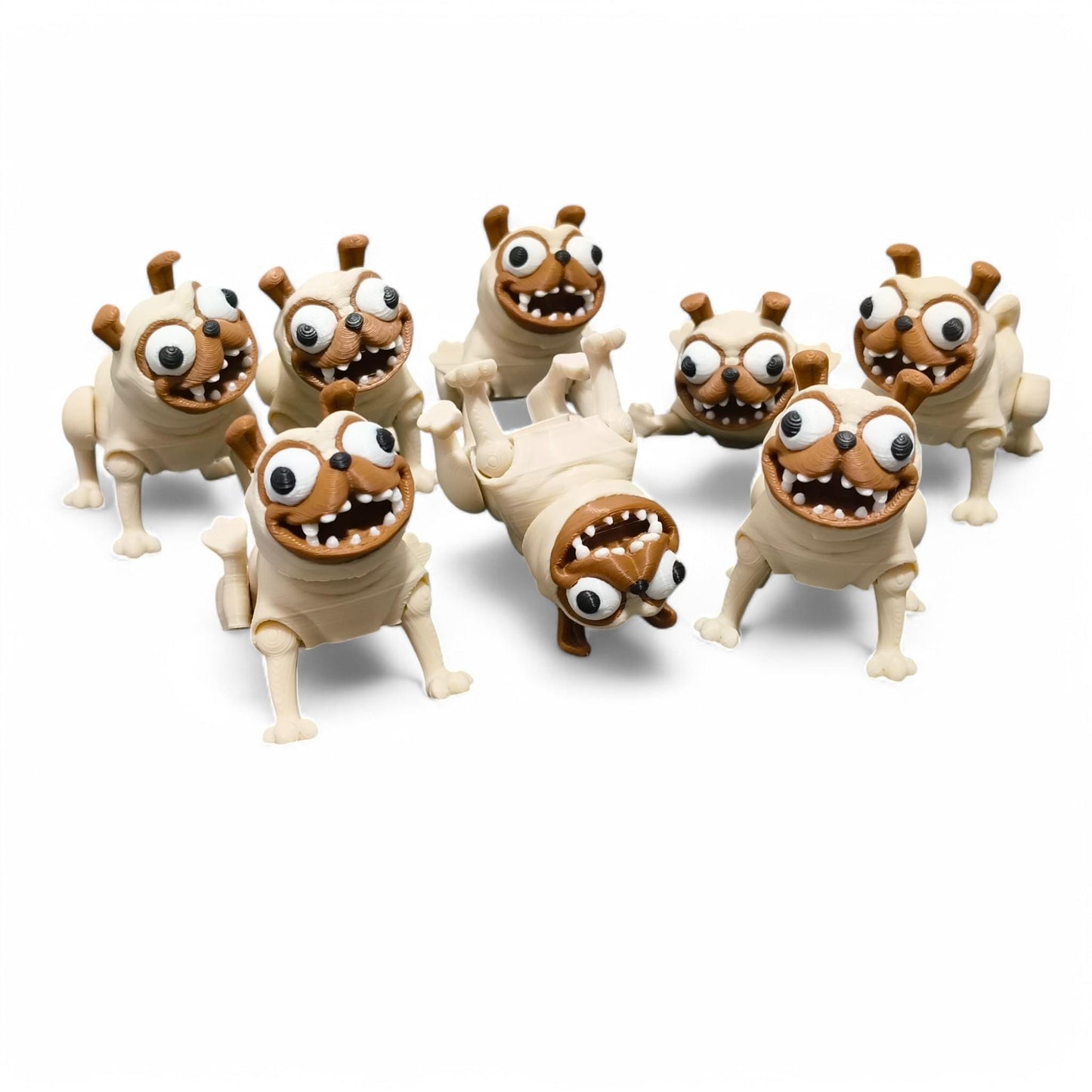 Small 3D-Printed Pug Figurine | Cute Dog Desk Decor | Handmade Pug Gift | Collectible Miniature Pug | Pet Lover’s Accessory
