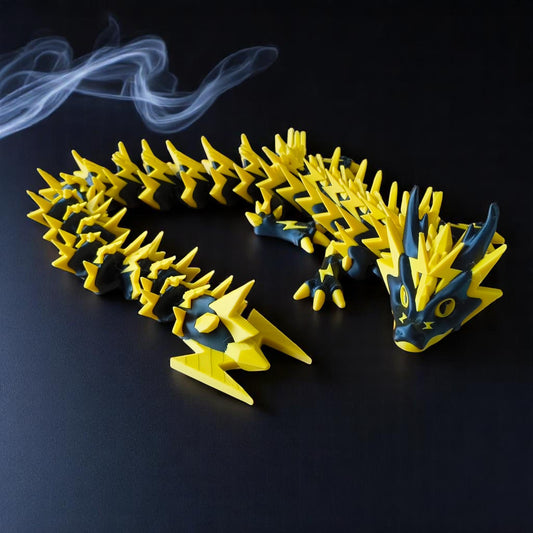 Epic 3D Printed Thundershard Dragon – 58cm Long Collectible Model – Fantasy Decor – Unique Gift for Dragon Lovers