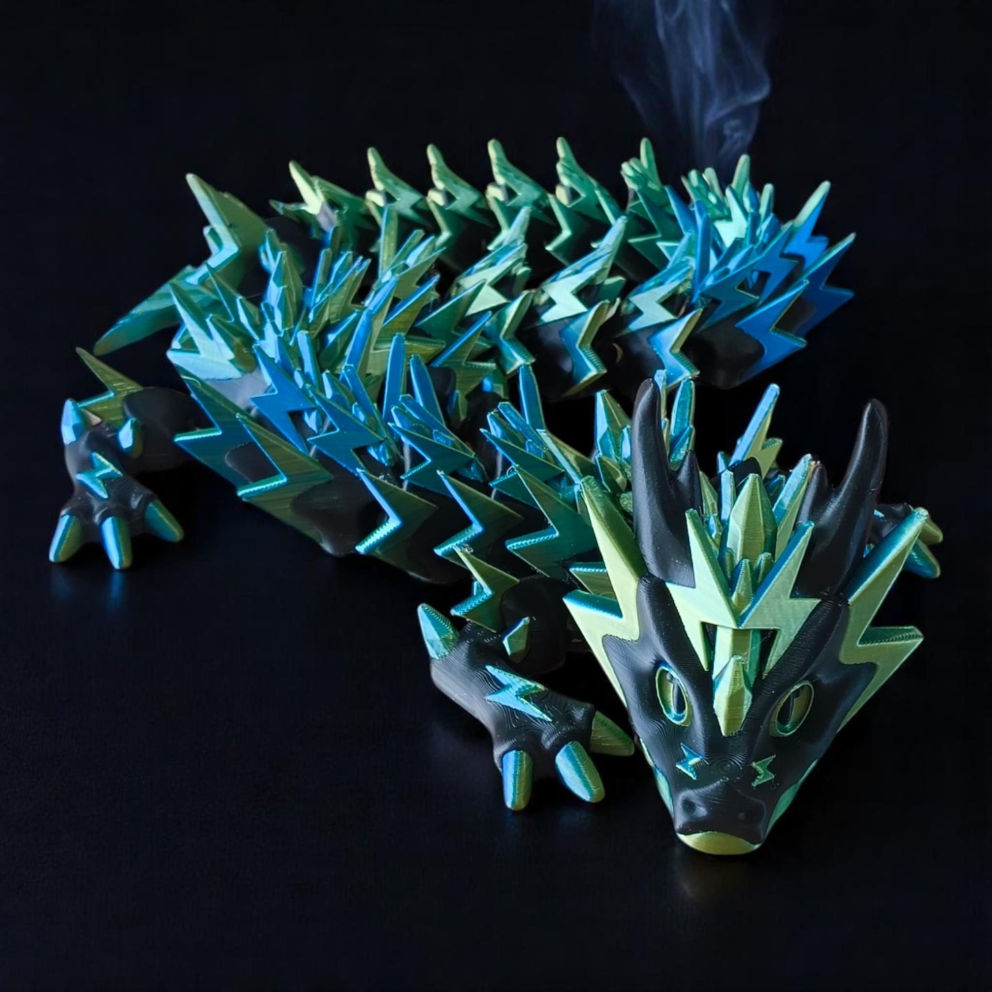 Epic 3D Printed Thundershard Dragon – 58cm Long Collectible Model – Fantasy Decor – Unique Gift for Dragon Lovers