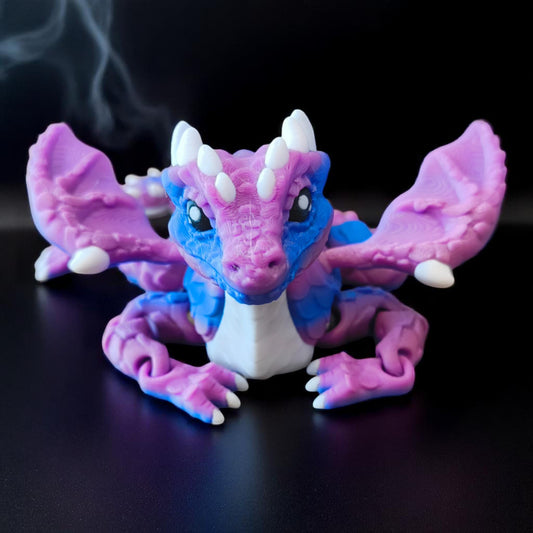 Flexi Baby Fire Dragon – Articulated 3D Printed Fantasy Companion