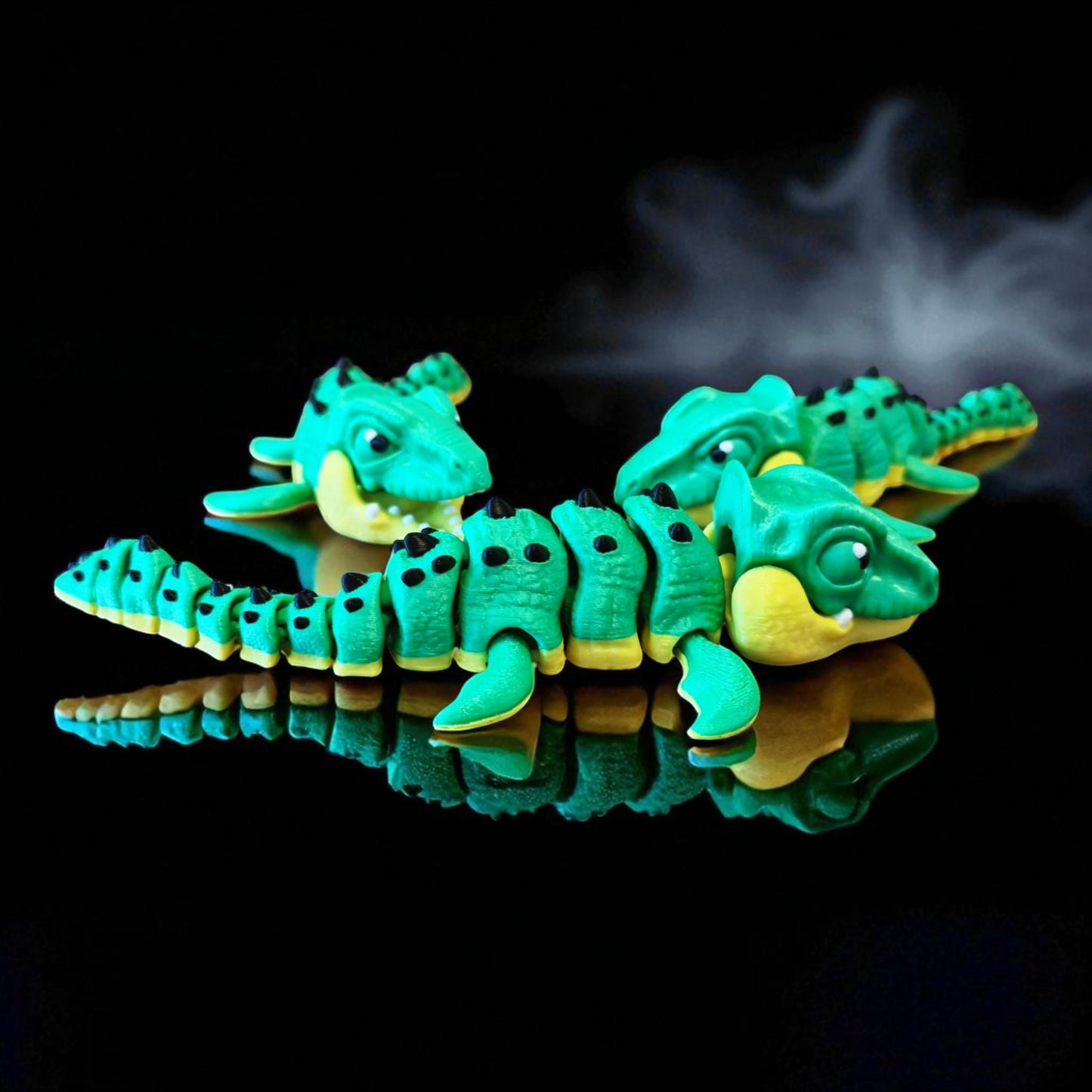 Little Biting Mosasaurus model – 3D Printed Articulated Dinosaur | Fidget Pet | Prehistoric Sea Creature Figure | Great Gift for Dino Fans