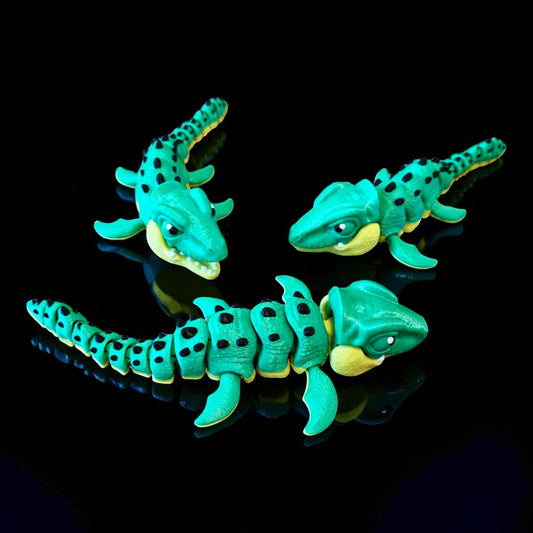 Little Biting Mosasaurus model – 3D Printed Articulated Dinosaur | Fidget Pet | Prehistoric Sea Creature Figure | Great Gift for Dino Fans