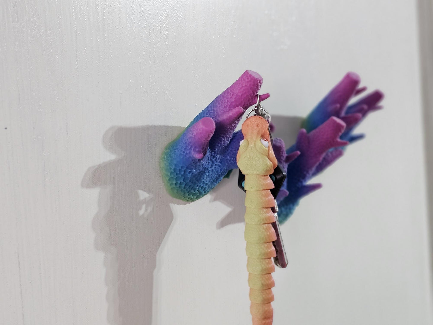Unique Caliendrum coral‑inspired 3D‑printed coat hook— perfect nautical home décor