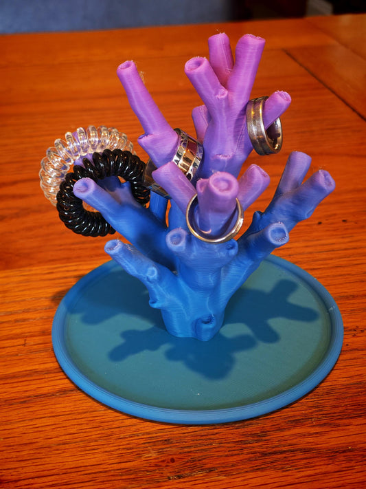 Rainbow Coral Jewellery Display | Ocean-Inspired Stand for Earrings, Rings and Bracelets | Available in Regular & Large Sizes
