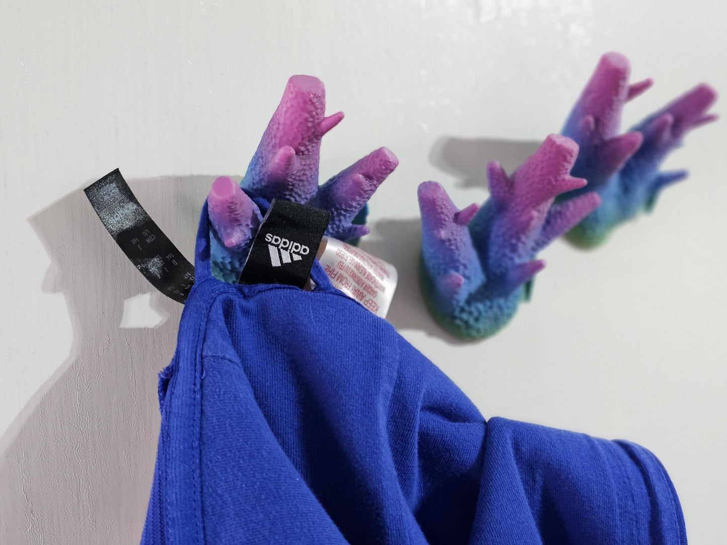 Unique Caliendrum coral‑inspired 3D‑printed coat hook— perfect nautical home décor